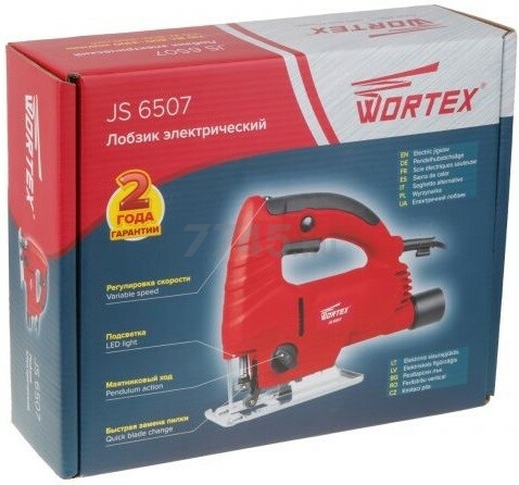 Электролобзик WORTEX JS 6507 (JS650700025A5) - Фото 8