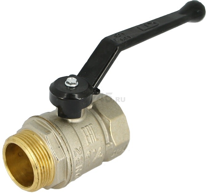 Кран шаровой 1 1/4" наружная-внутренняя резьба рычаг LD PN 40 (LD47.303.32)