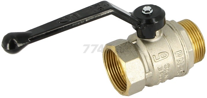 Кран шаровой 1 1/4" наружная-внутренняя резьба рычаг LD PN 40 (LD47.303.32) - Фото 3
