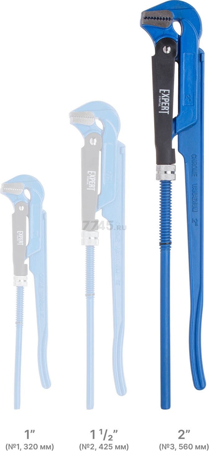 Ключ трубный 2" L-образный STARTUL Expert (SE4290-03) - Фото 8