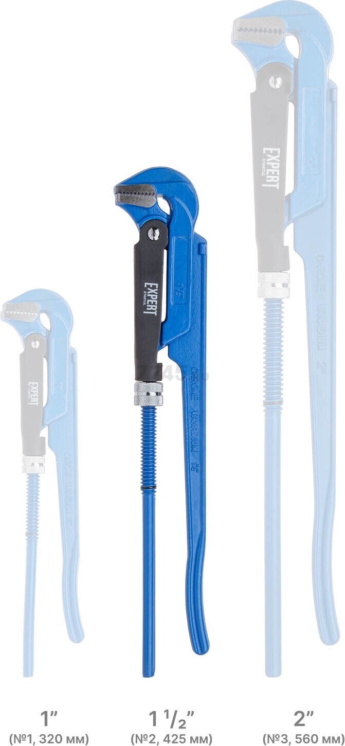 Ключ трубный 1,5" L-образный STARTUL Expert (SE4290-02) - Фото 4