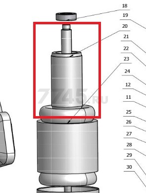 Ротор для перфоратора ECO DI-1301 (V1300D-20)