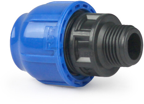 Муфта ПНД компрессионная 63x2" с наружной резьбой РосТурПласт (22066)