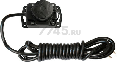 Удлинитель-шнур 1,7 м 1 розетка 3,5 кВт BYLECTRICA черный (У16-4121.7м)