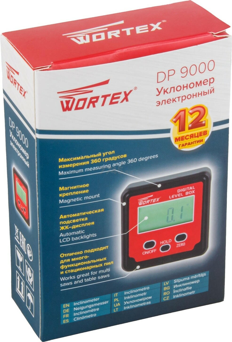 Уклономер электронный WORTEX DP 9000 (323008) - Фото 3