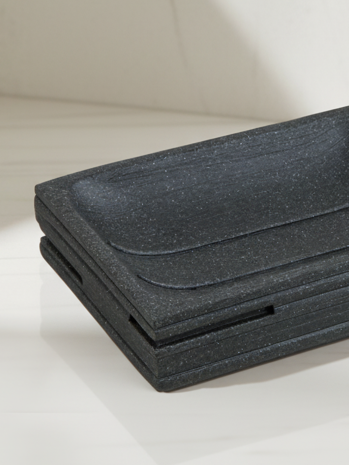 Мыльница PERFECTO LINEA Weathered Sand черная (35-151401) - Фото 2