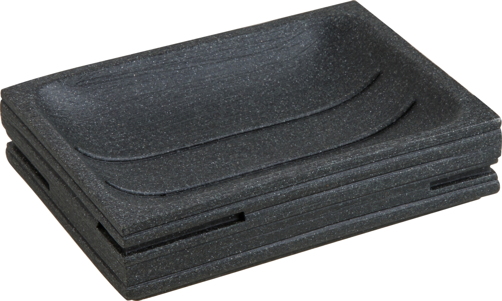 Мыльница PERFECTO LINEA Weathered Sand черная (35-151401) - Фото 7