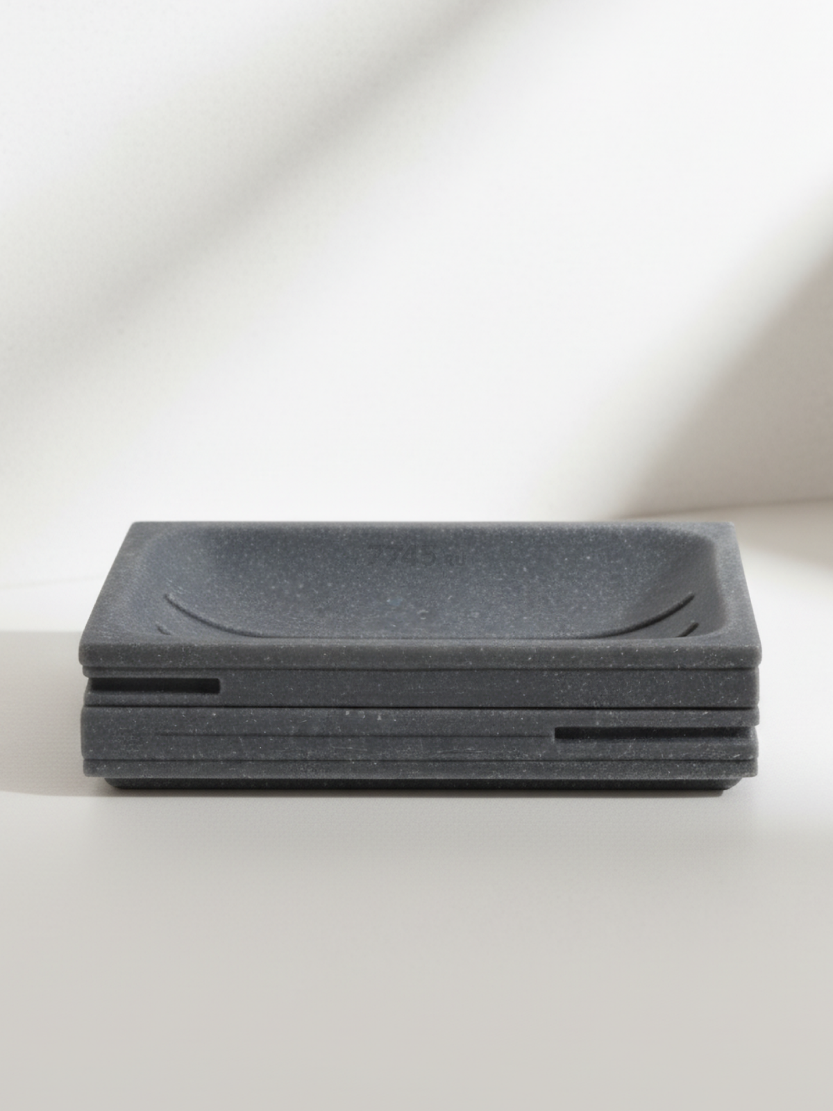 Мыльница PERFECTO LINEA Weathered Sand серая (35-151402) - Фото 4