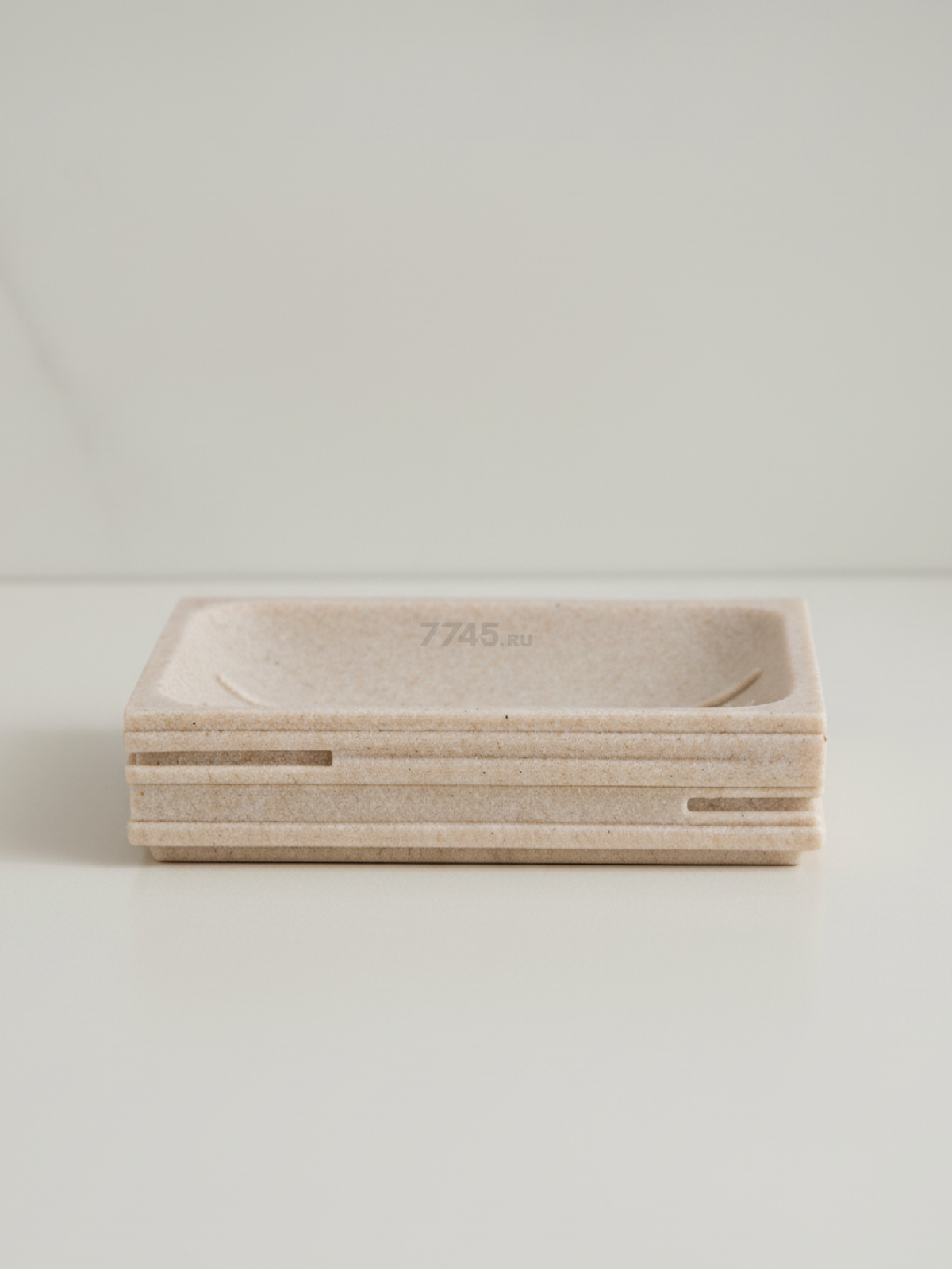 Мыльница PERFECTO LINEA Weathered Sand бежевая (35-151400) - Фото 4