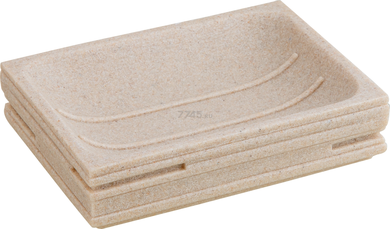 Мыльница PERFECTO LINEA Weathered Sand бежевая (35-151400) - Фото 7