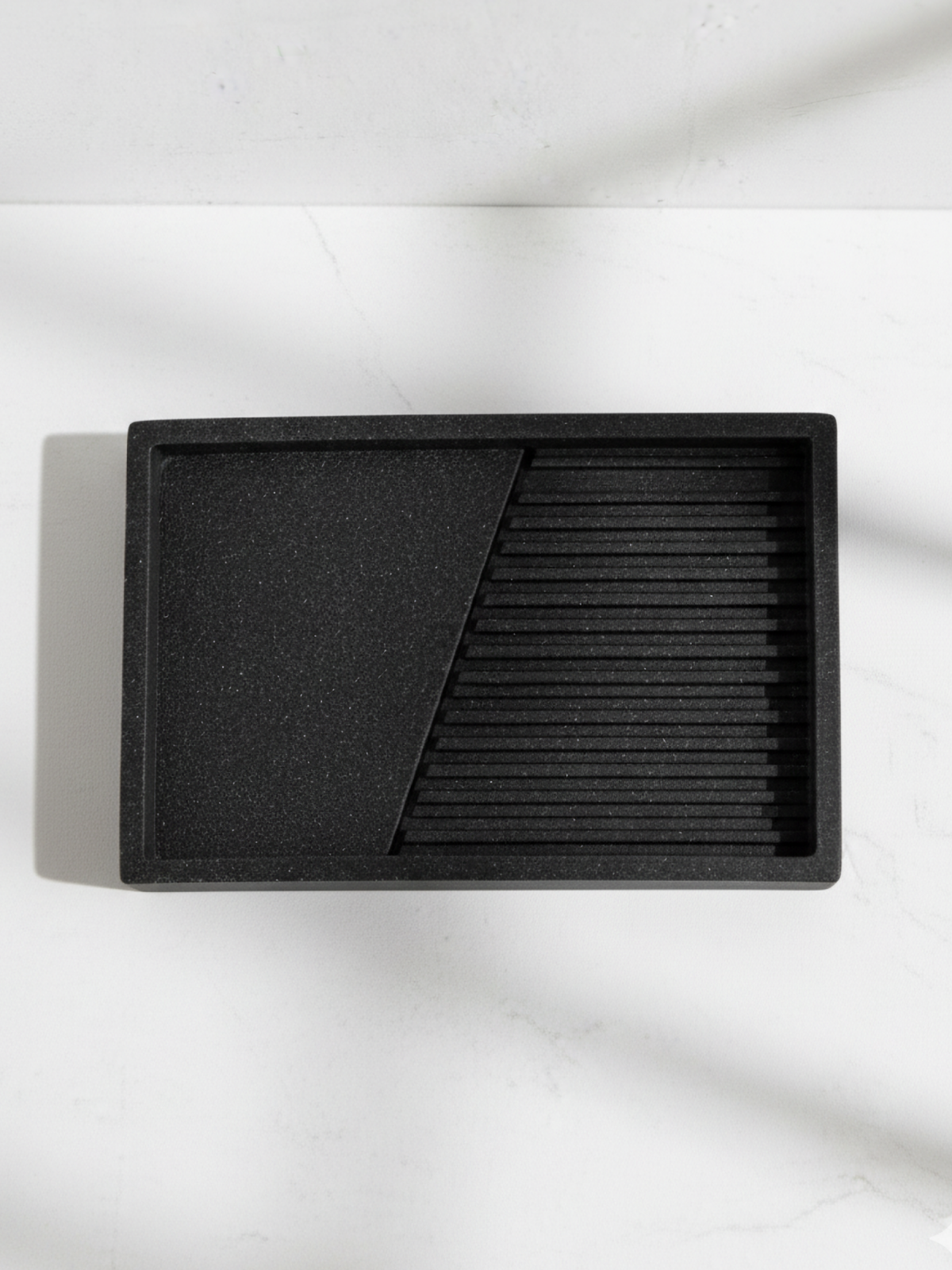 Мыльница PERFECTO LINEA Element черная (35-618403) - Фото 3