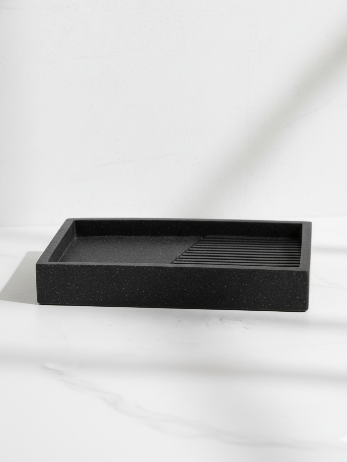 Мыльница PERFECTO LINEA Element черная (35-618403) - Фото 4