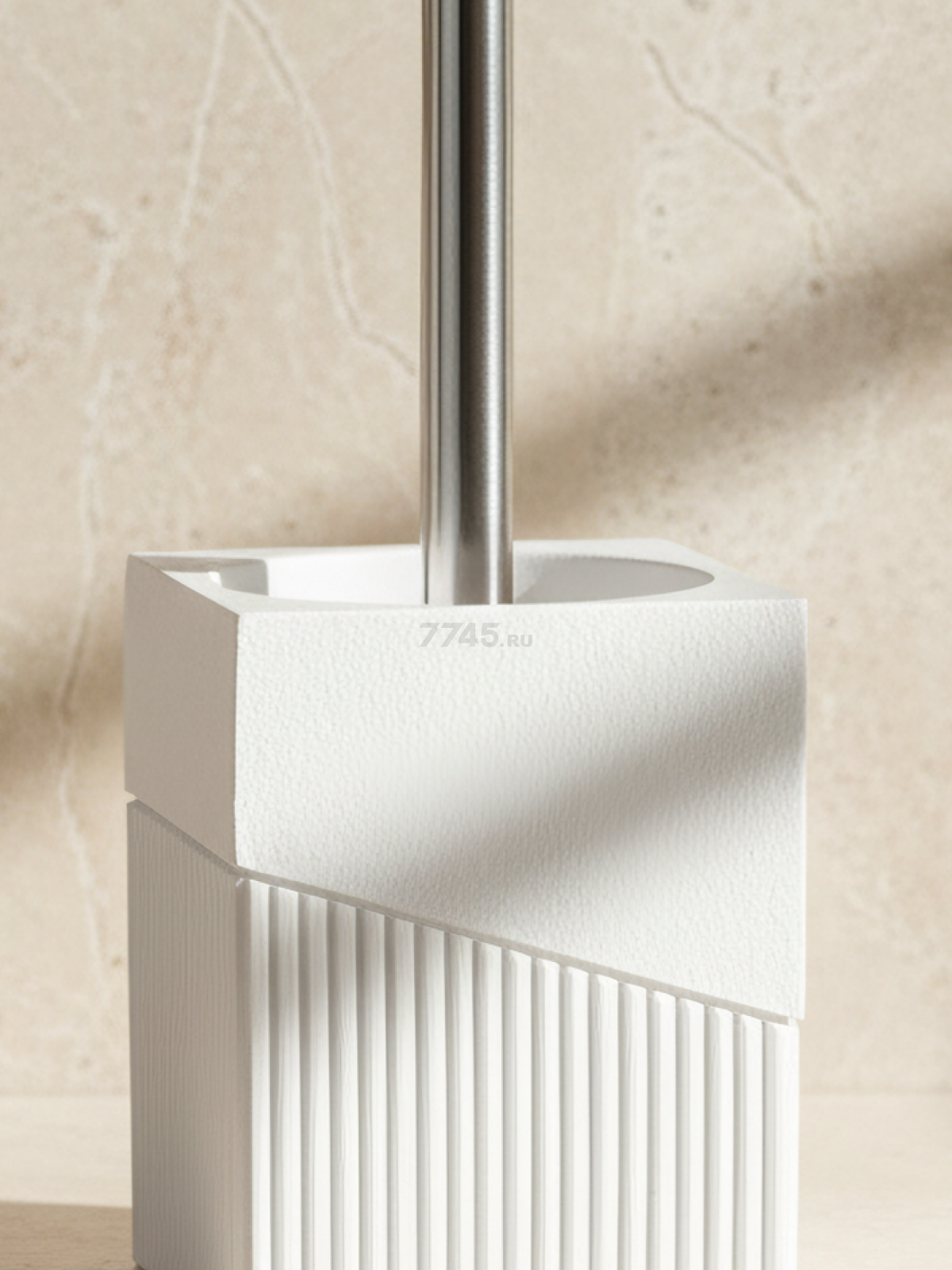 Ершик для унитаза PERFECTO LINEA Element белый (35-618502) - Фото 2