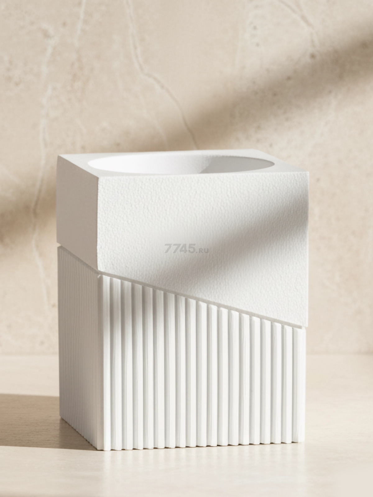 Ершик для унитаза PERFECTO LINEA Element белый (35-618502) - Фото 3