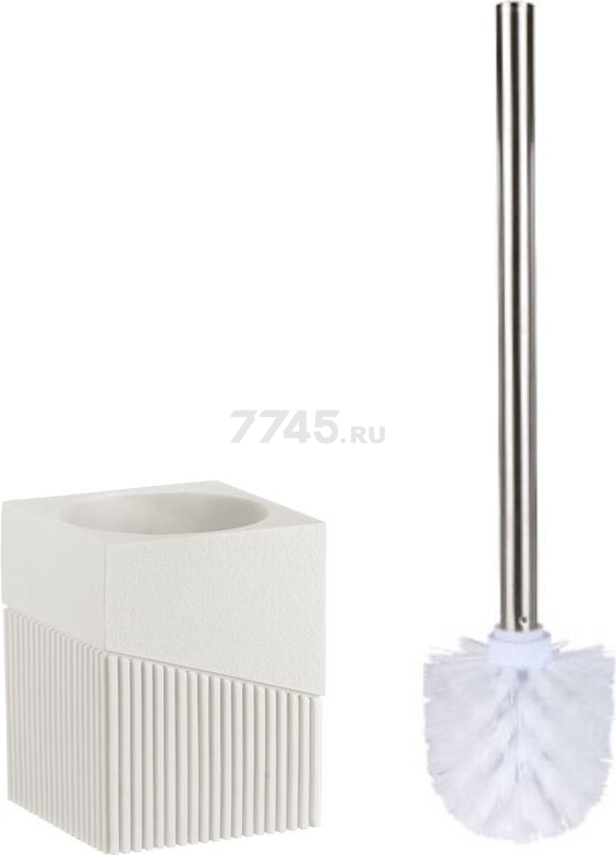Ершик для унитаза PERFECTO LINEA Element белый (35-618502) - Фото 7