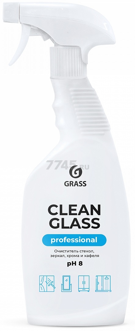 Очиститель стекол и зеркал GRASS Clean Glass Professional 0,6 л (125552)