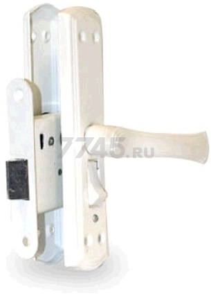 Ручка дверная с защелкой СТРОММАШИНА ЗЩ1Д-2-6-01 белый