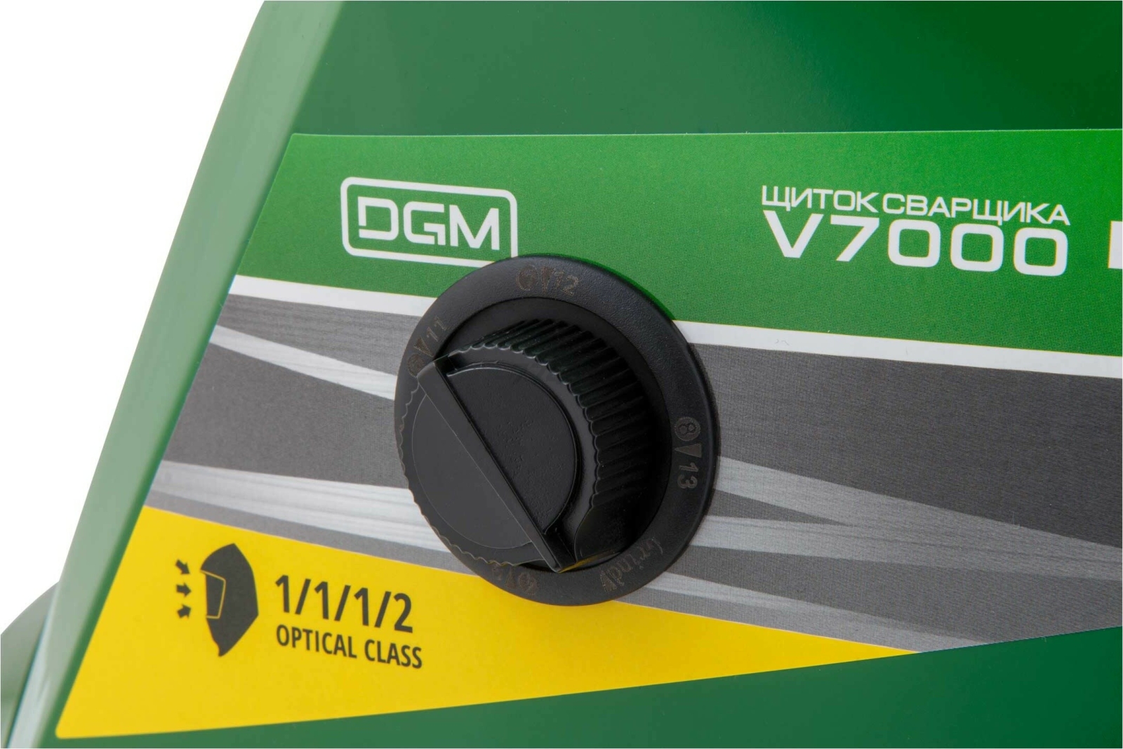 Маска сварочная хамелеон DGM V7000 зеленый (V7000GR2) - Фото 4