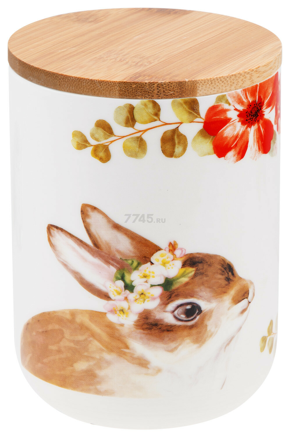 Банка керамическая для сыпучих продуктов PERFECTO LINEA Easter Bunny 0,75 л (34-610750) - Фото 2