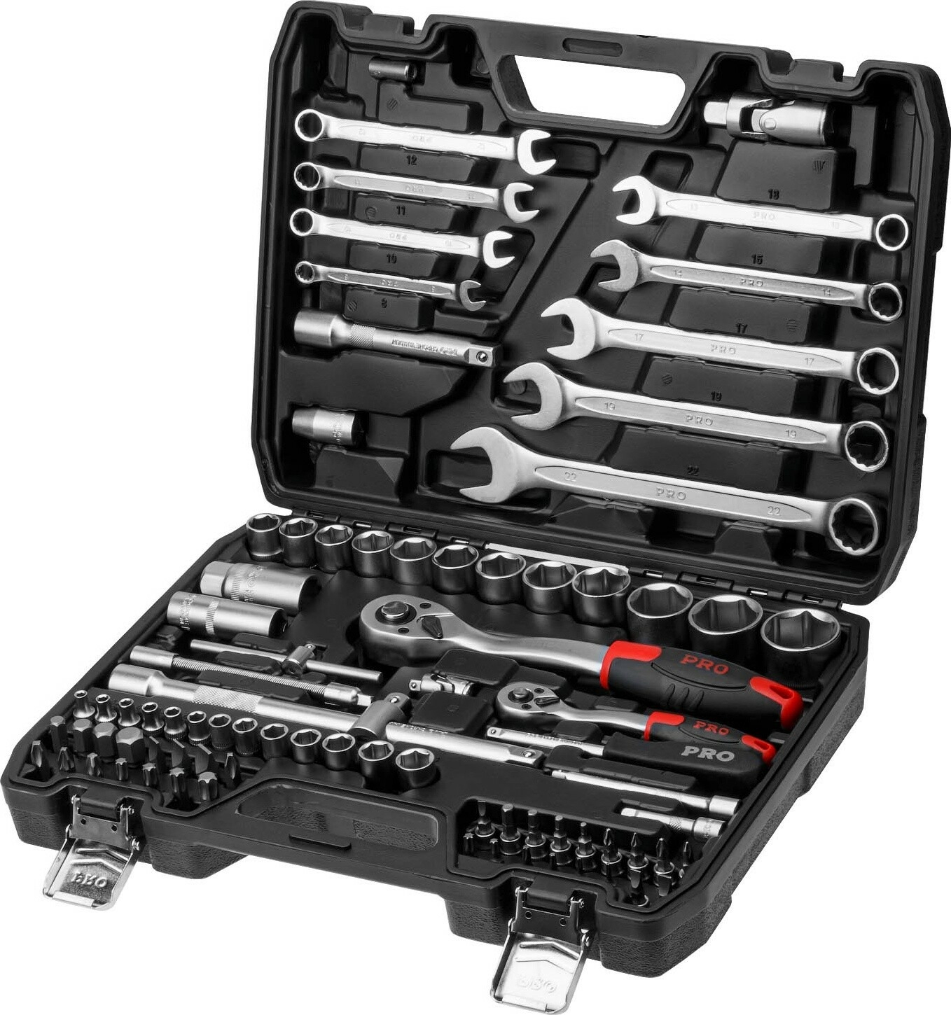 Набор инструментов 1/4", 1/2" 6 граней 82 предмета PRO STARTUL Stuttgart (PRO-082S) - Фото 2