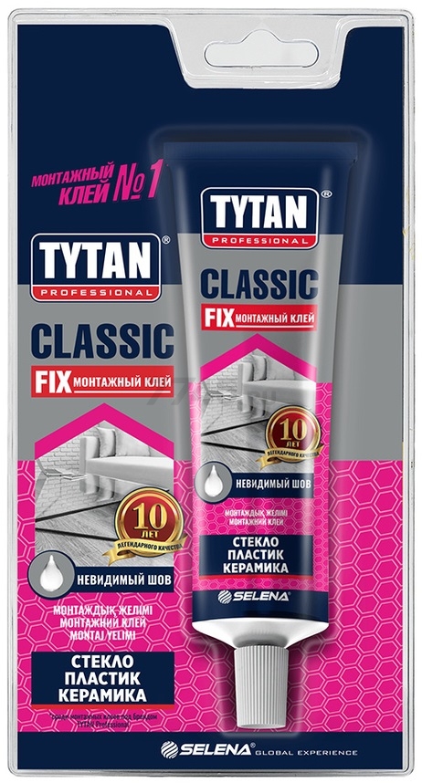 Клей монтажный TYTAN Professional Classic Fix каучуковый прозрачный 100 мл - Фото 2