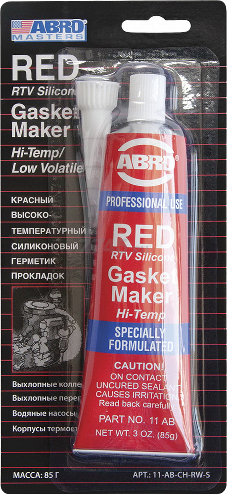Герметик ABRO красный 85 г (11-AB-CH-RW-S)