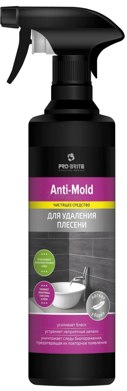 Средство чистящее для ванны PRO-BRITE Anti-mold Против плесени 0,5 л (1581-05)