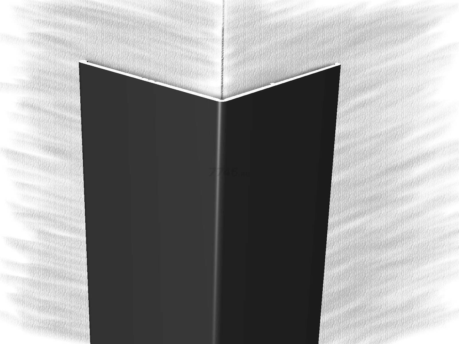 Уголок декоративный алюминиевый КТМ-2000 4040-05М 2,7 м черный