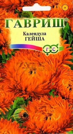 Семена календулы Цветочная коллекция Гейша ГАВРИШ 0,3 г