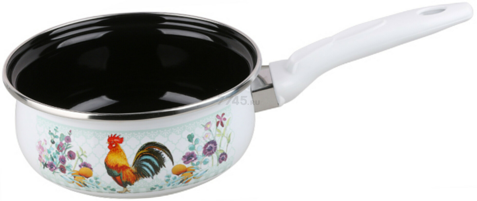 Ковш стальной эмалированный 1,3 л PERFECTO LINEA Золотой гребешок (51-659213)