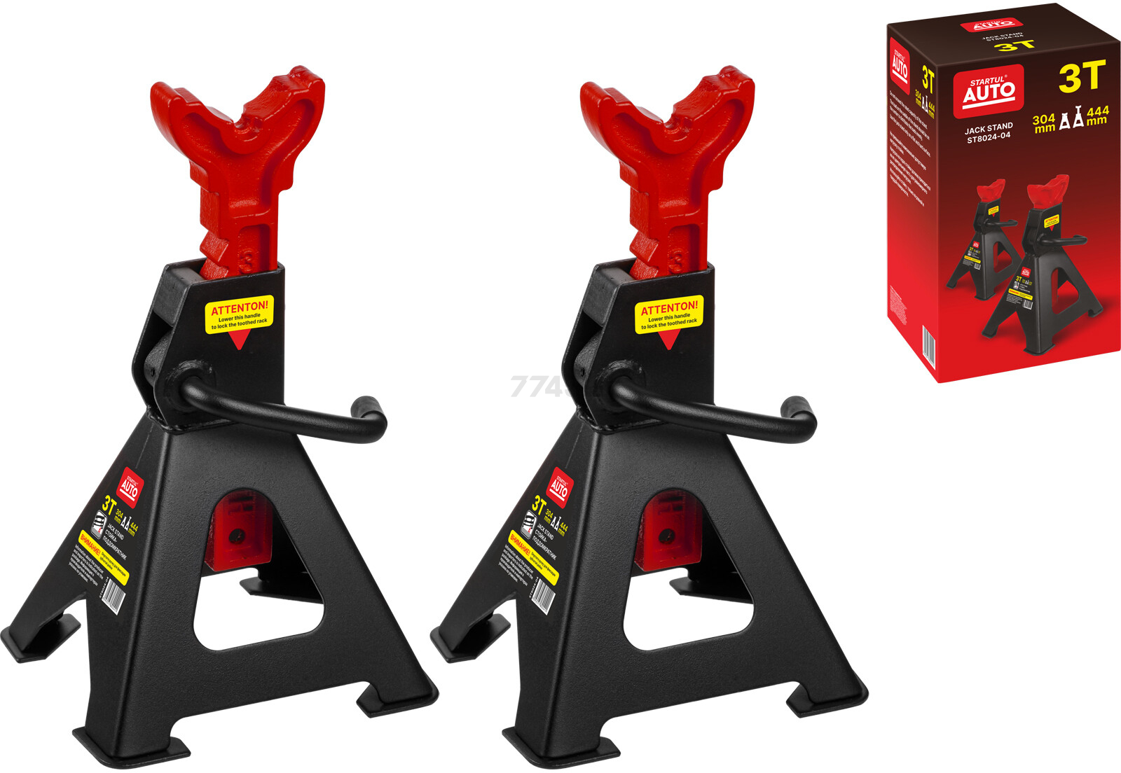 Опора автомобильная 3 т STARTUL Auto 2 штуки (ST8024-04) - Фото 9