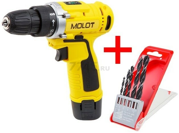 Дрель-шуруповерт аккумуляторная MOLOT MBD 1213-1 Li (MBD12131Li0029A1)