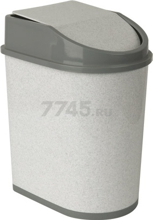 Ведро мусорное IDEA 5 л мрамор (М2480)