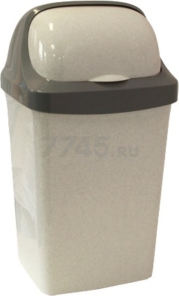 Ведро мусорное IDEA Ролл Топ 9 л мрамор (М2465)
