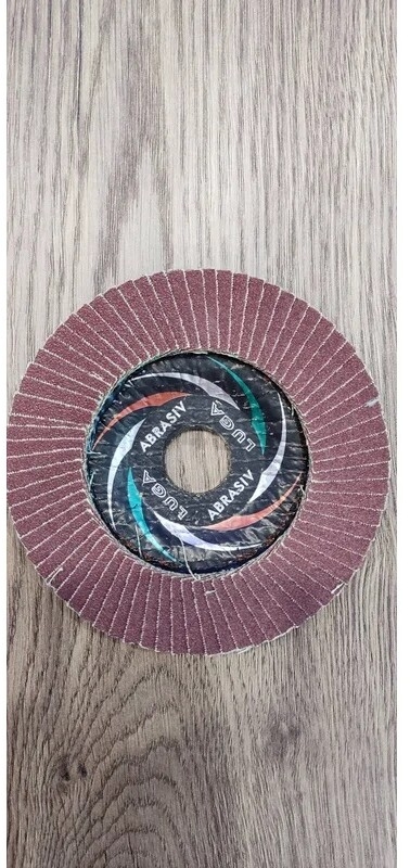 Круг лепестковый 125х22,2 мм P80 плоский LUGAABRASIV КЛТ1 (4603347337967) - Фото 4