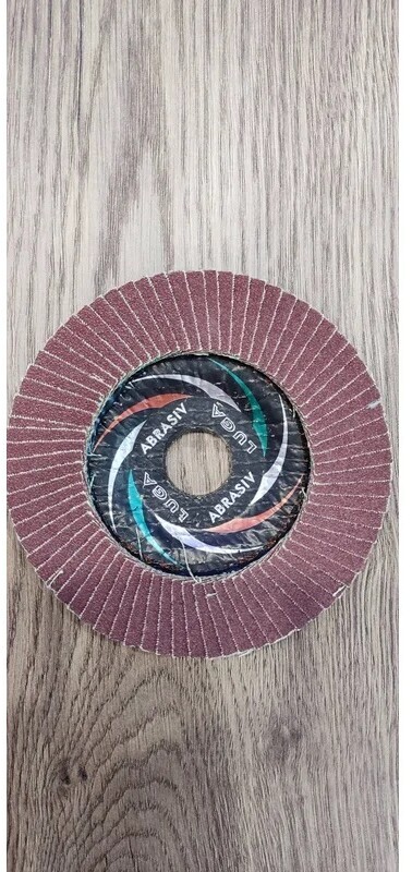 Круг лепестковый 125х22,2 мм P80 плоский LUGAABRASIV КЛТ1 (4603347337967) - Фото 6