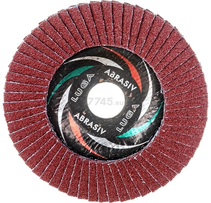 Круг лепестковый 125х22,2 мм P50 плоский LUGAABRASIV Professional КЛТ1 (4603347337981) - Фото 2