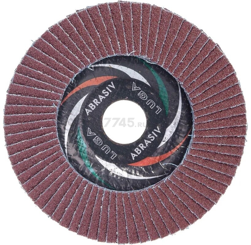 Круг лепестковый 125х22,2 мм P40 плоский LUGAABRASIV Professional КЛТ1 (4603347337998) - Фото 2