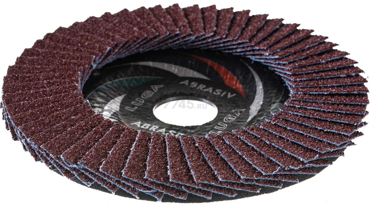 Круг лепестковый 125х22,2 мм P36 плоский LUGAABRASIV КЛТ1 (4603347338001) - Фото 4