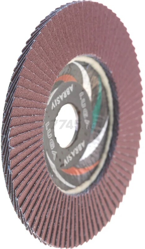 Круг лепестковый 125х22,2 мм P120 плоский LUGAABRASIV Professional КЛТ1 (4603347337943) - Фото 3