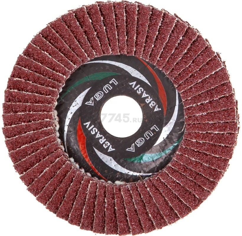 Круг лепестковый 125х22,2 мм P24 плоский LUGAABRASIV Professional КЛТ1 (4603347338018) - Фото 2