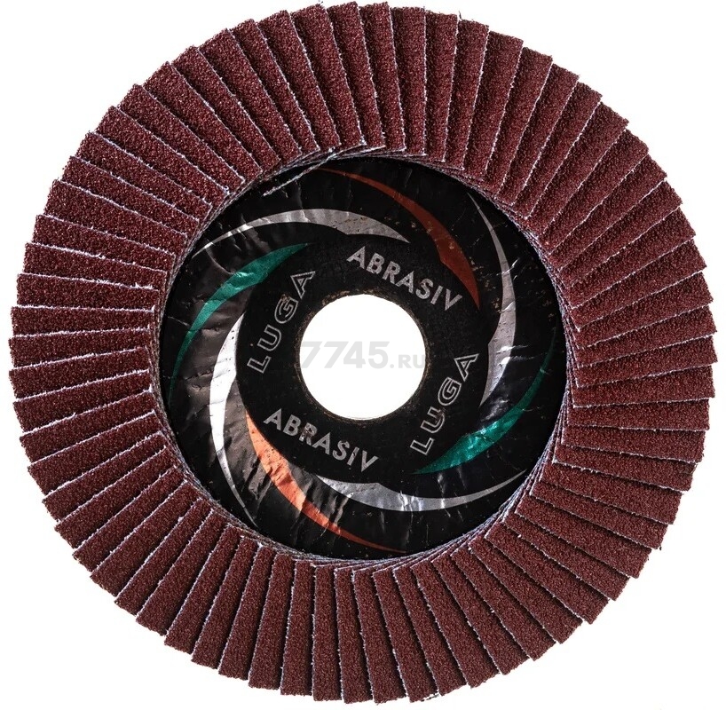 Круг лепестковый 125х22,2 мм P60 конический LUGAABRASIV Professional КЛТ2 (4603347277140) - Фото 2