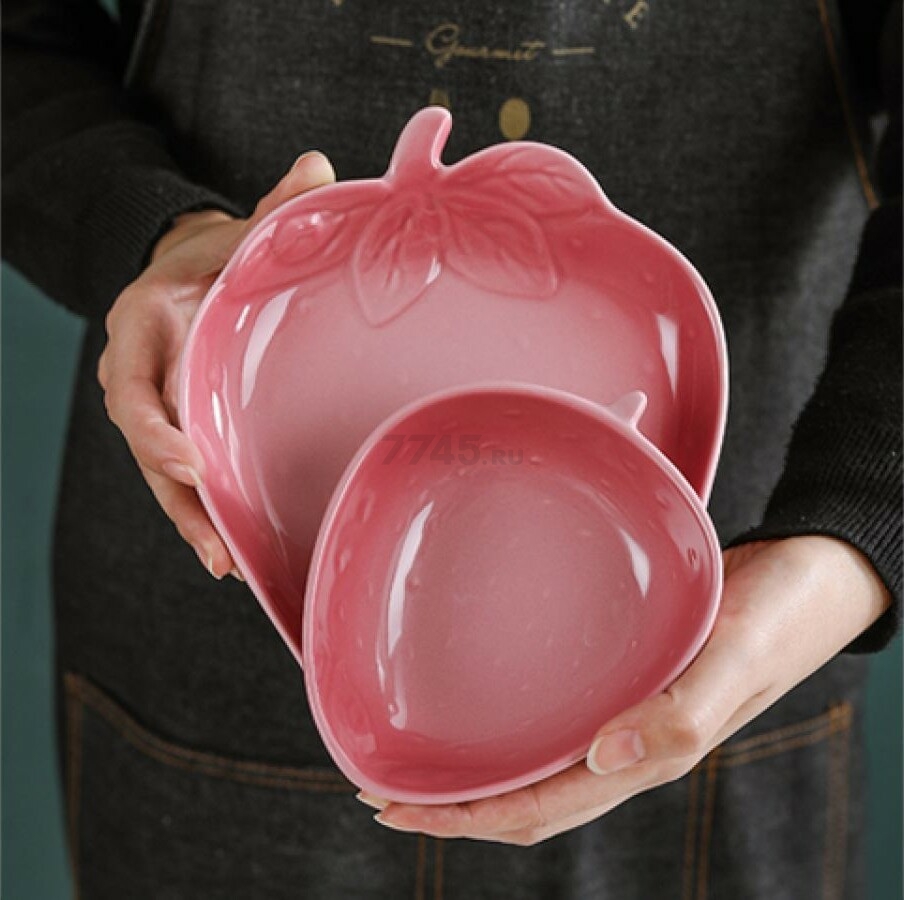 Салатник керамический PERFECTO LINEA Strawberry 20х15,8х2 см (17-132000) - Фото 3