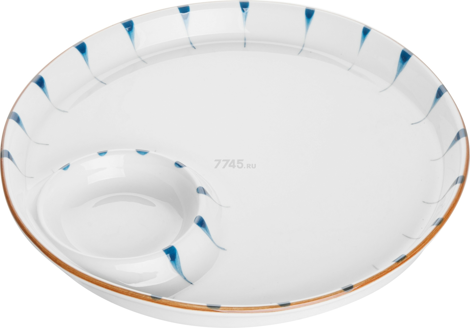 Блюдо керамическое круглое PERFECTO LINEA Marine 22,5х2,3 см (17-122250)