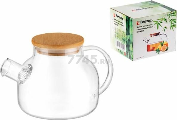 Заварочный чайник стеклянный PERFECTO LINEA Bamboo 1 л (38-100000)
