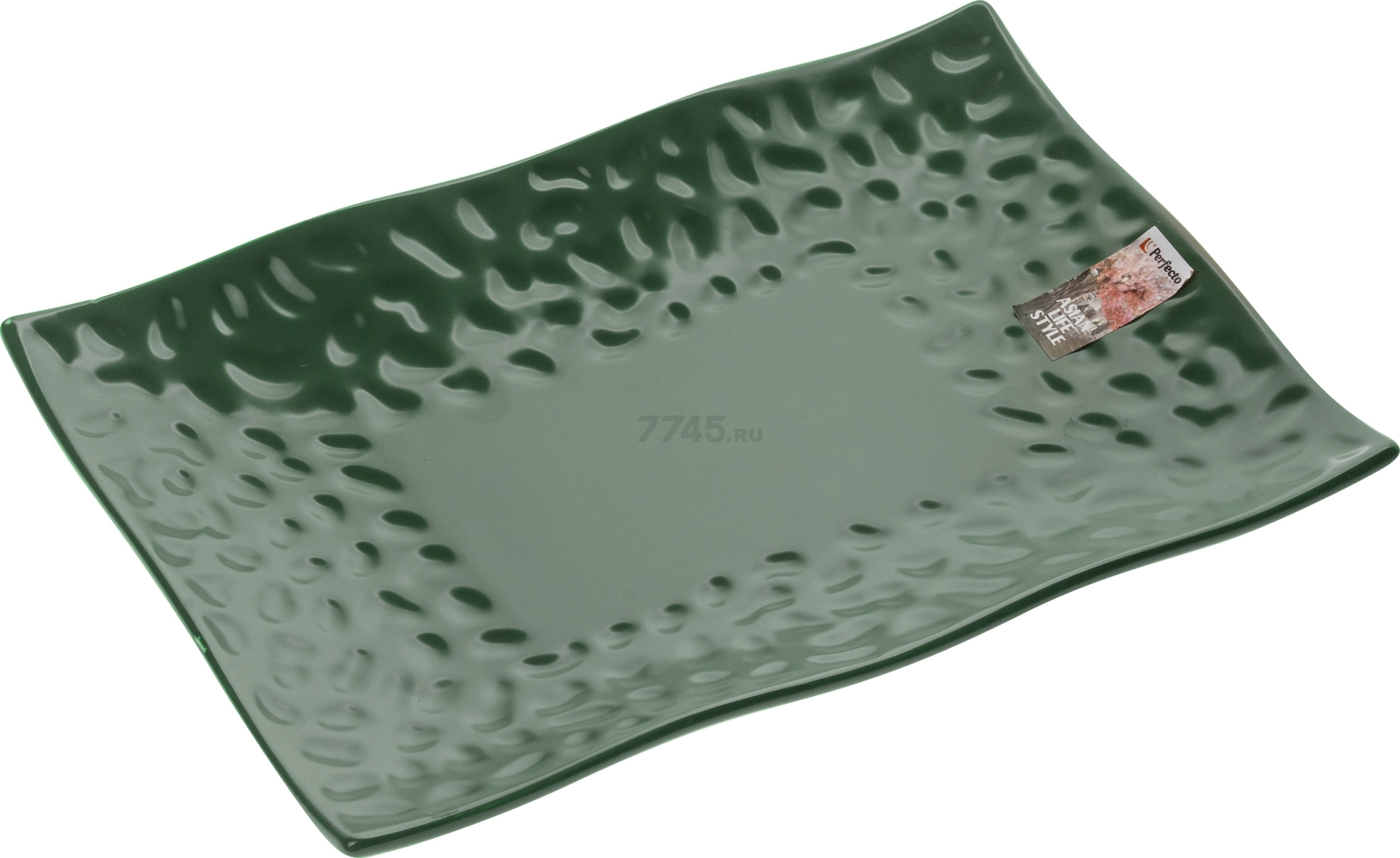 Блюдо керамическое прямоугольное PERFECTO LINEA Asian 27,5х20 см зеленый (17-102754)
