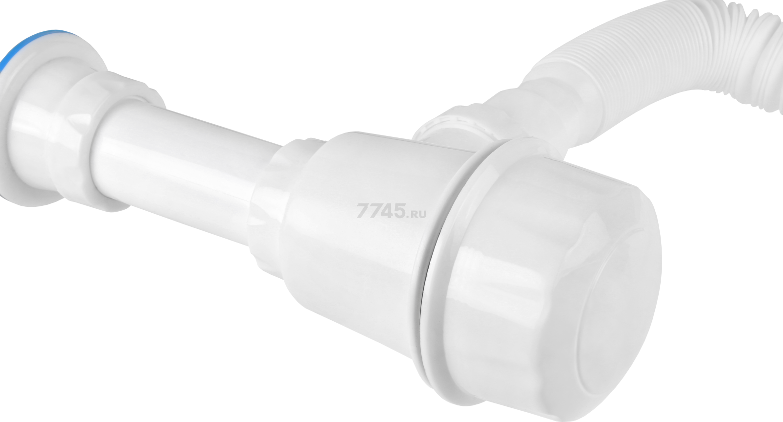 Сифон для кухни выпуск D70 гибкая труба 1 1/2"- 40/50 мм AV ENGINEERING (AVE129761) - Фото 4