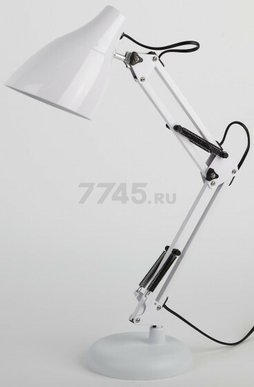 Лампа настольная ЭРА N-123-E27-40W-W белый - Фото 3