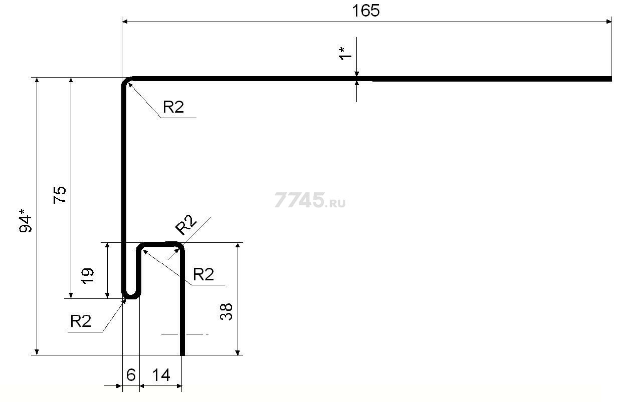 Планка приоконная ПВХ GRAND LINE 3,05 м коричневая (211672) - Фото 2