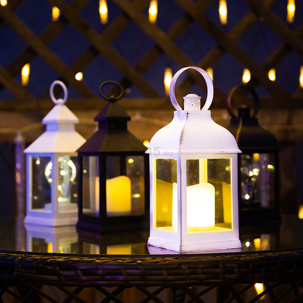 Ночник декоративный светодиодный NEON-NIGHT Фонарь с лампочкой бронзовый (513-053) - Фото 3